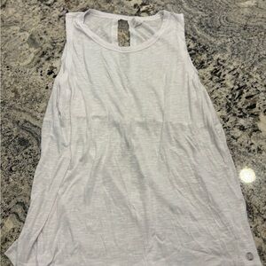 Balance Collection White Tank Top L Large cut back